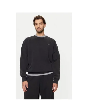 Bluza barbati,  304112171, Bumbac/Poliester, Negru, Negru