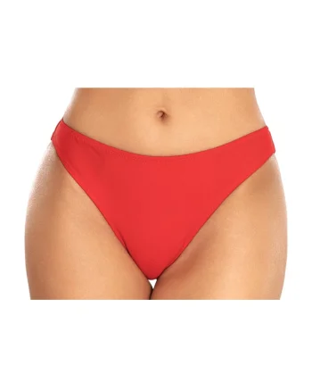 Slip de baie dama brazilian, rosu lm056