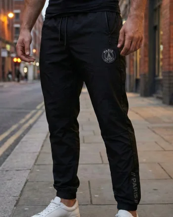 Pantaloni fas Jogger Sport Negru Model Paris  Buzunare  Fermoar 7795