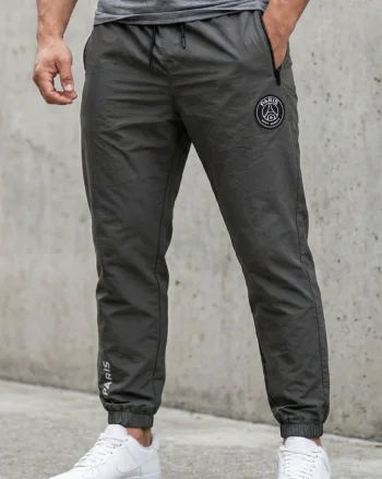 Pantaloni fas Jogger Sport Gri Model Paris  Buzunare  Fermoar 7795