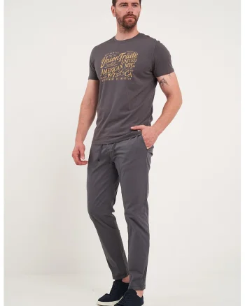 Pantaloni cu talie ajustabila, Gri inchis