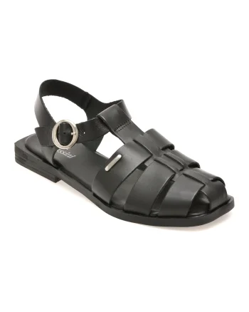 Sandale FLAVIA PASSINI negre, 336801, din piele naturala