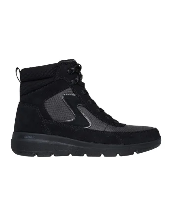Ghete inalte de piele intoarsa On-The-Go, Negru/Gri inchis