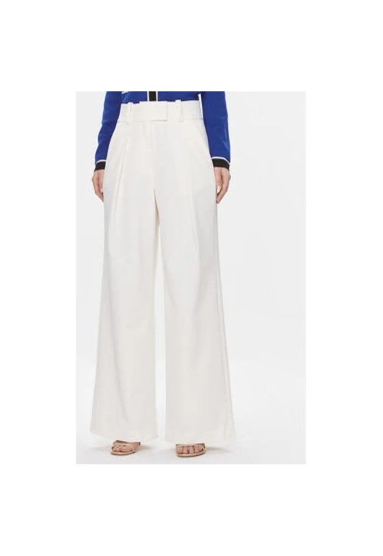 Pantaloni dama,  303619398, Poliester/Bumbac, Bej, Bej