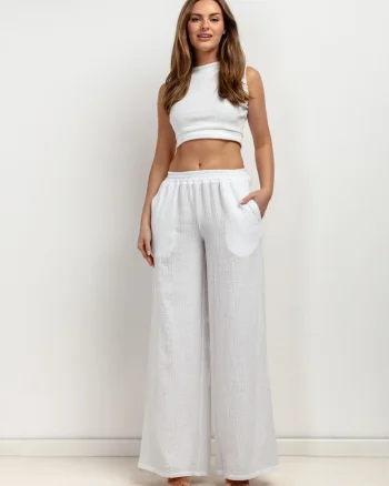 Pantaloni din bumbac cu buzunare