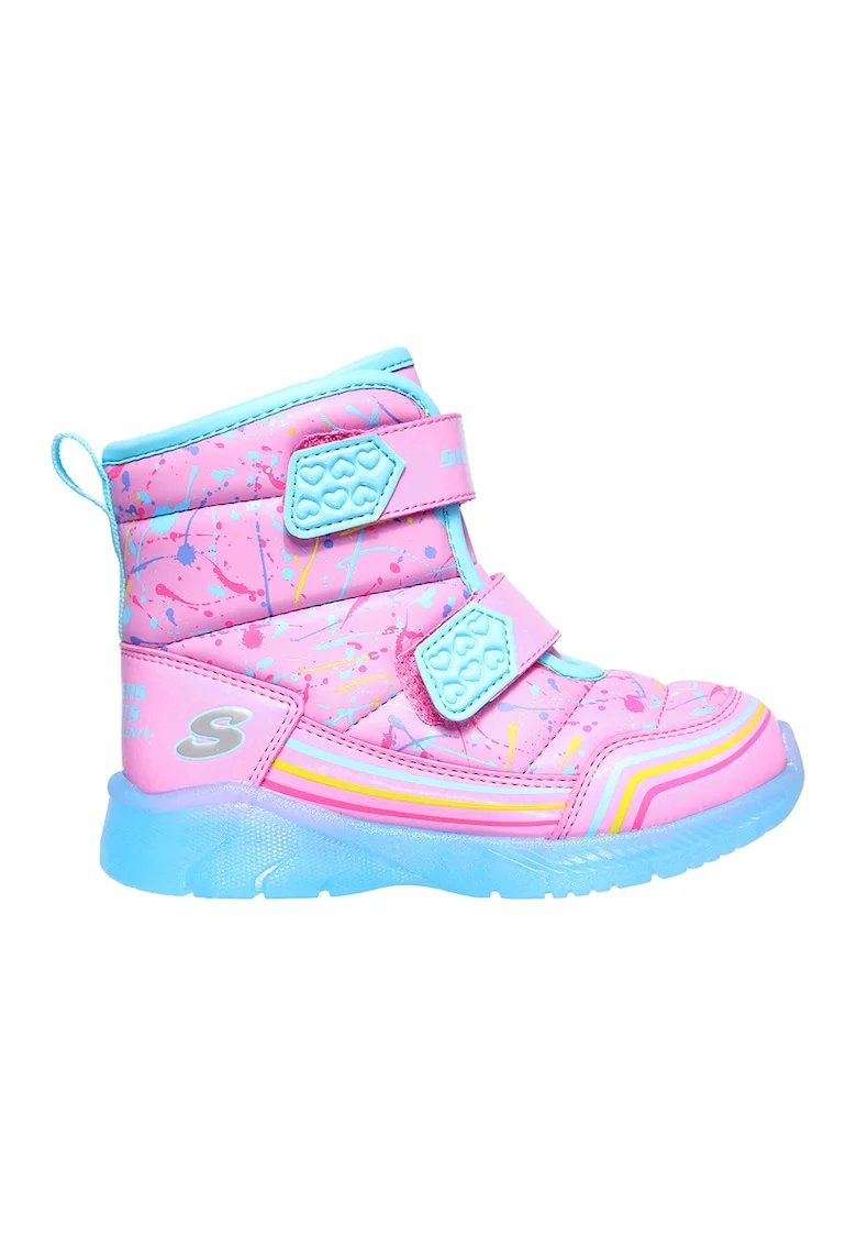 Cizme de iarna cu model Illumi-Brights Power, Roz