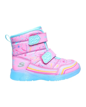 Cizme de iarna cu model Illumi-Brights Power, Roz