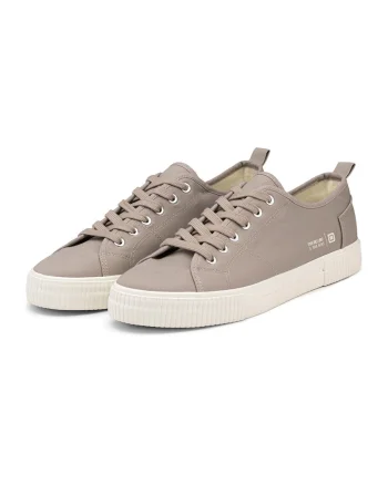 Pantofi sport din material textil cu varf rotund, Grej