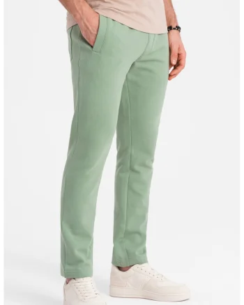 Pantaloni de trening slim fit cu buzunare laterale, Verde aquamarin
