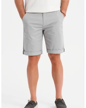 Pantaloni regular fit cu buzunare, Gri deschis