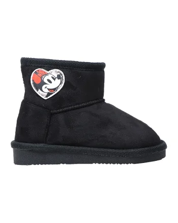 Ghete fara inchidere cu Minnie Mouse, Rosu/Negru stins