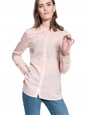 Camasa Dama,  Edda Bdc Longblouse, Compozitie Material: 100% Bumbac, Croi: Regular Fit, Inchidere: Nasturi, Numar Buzunare: 0, Marime S, Roz