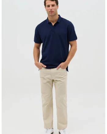 Tricou polo din bumbac, Bleumarin
