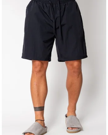 Pantaloni scurti din fas Black 17109, Negru
