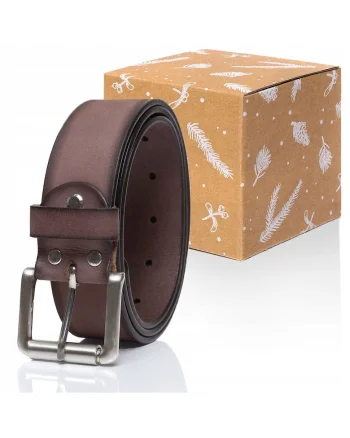 Curea Din Piele,  Sopo-Tt376, Piele, Lungime Fara Catarama: 105 Cm, Latime: 4 Cm, 105 x 4 Cm, Maro