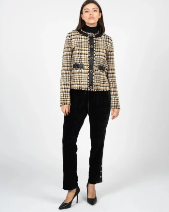 Sacou cu imprimeu houndstooth, 40