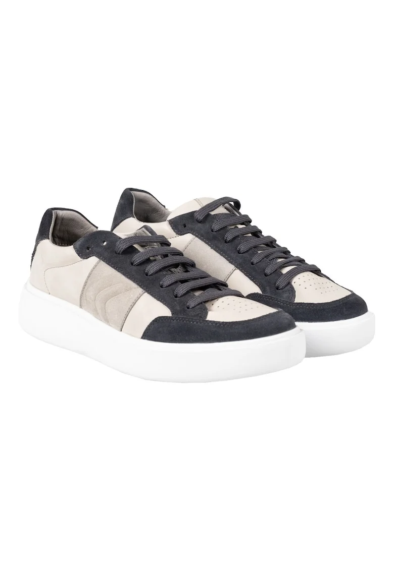 Pantofi sport din piele cu garnituri din piele intoarsa Ottaya B,