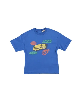 Tricou cu imprimeu  - Fast Wheels, Albastru Electric, pentru baietei, Albastru electric