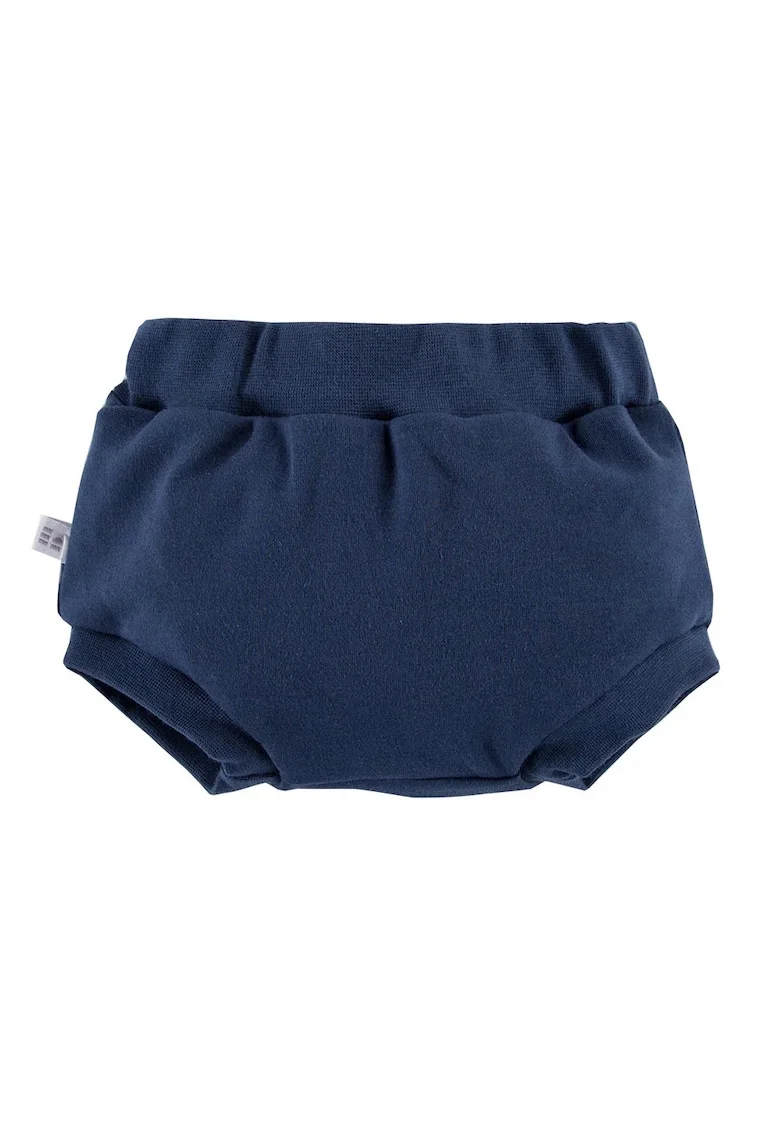 Pantaloni scurti bufanti  Bloomers - Botanic, Navy, pentru baietei, Albastru inchis