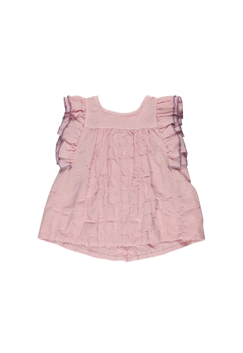 Top cu detalii volane  - Star Light, Roz pudrat, pentru fetite, Roz