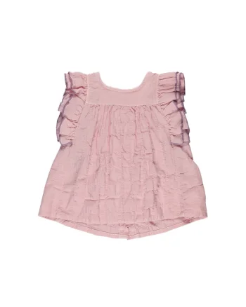 Top cu detalii volane  - Star Light, Roz pudrat, pentru fetite, Roz