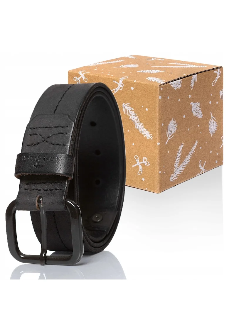 Curea Din Piele,  Tg1027H53, 100% Piele Naturala, Marime: 85, Culoare: Maro, Latime: 4 cm, Maro,