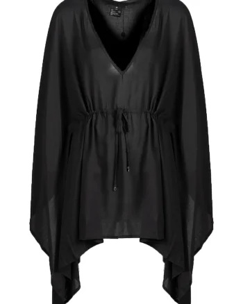Caftan de plaja cu decolteu in V,