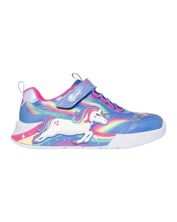 Pantofi sport Unicorn Chaser cu lumini, Roz deschis/Albastru deschis
