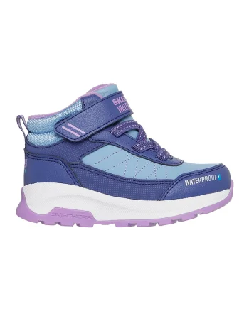 Ghete impermeabile cu velcro, Alb/Albastru lavanda/Lila