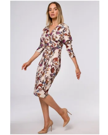 Rochie cu top plic si imprimeu - model 2