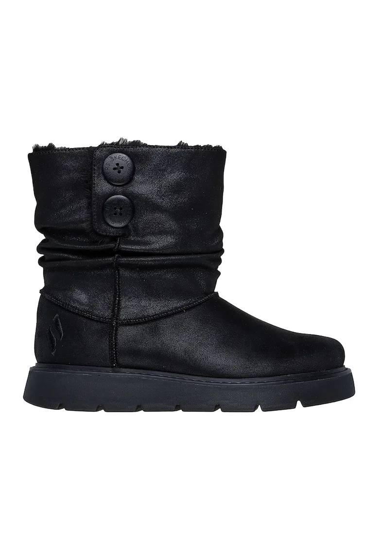 Cizme mid-calf din piele ecologica Keep Sakes Lite Freezing Low, Negru
