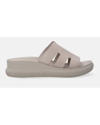 Papuci uni cu talpa wedge din piele naturala