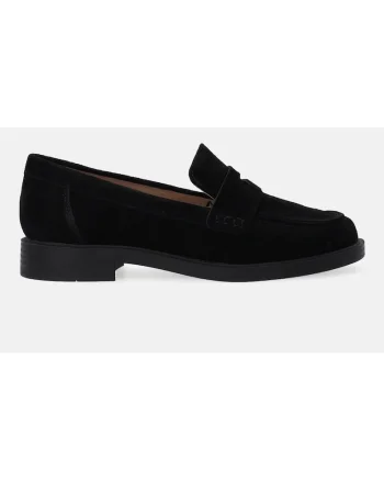 Pantofi loafer uni din piele intoarsa1