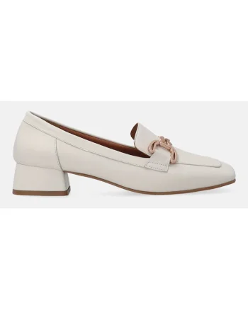 Pantofi loafer din piele cu toc