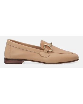 Pantofi loafer din piele cu detalii metalice
