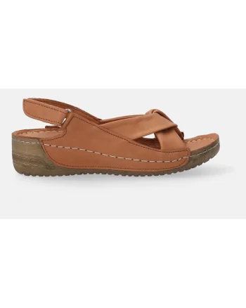 Sandale din piele cu inchidere velcro