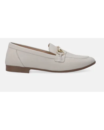 Pantofi loafers din piele cu detaliu din lant