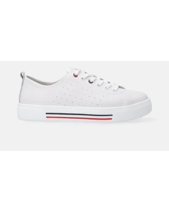 Pantofi sport din piele cu perforatii