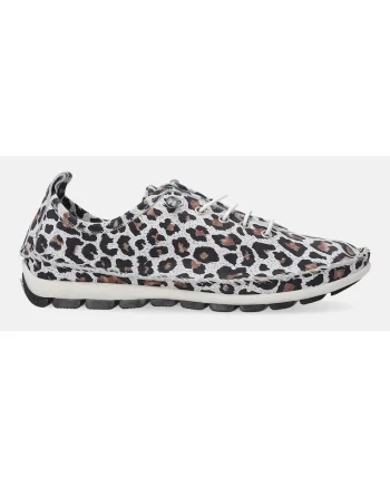 Pantofi sport din piele cu animal print