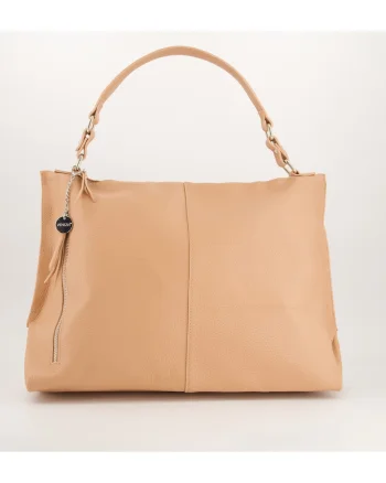 Geanta de umar,  piele naturala, roz, 33x53x15cm, 3 buzunare interioare, 1 buzunar exterior