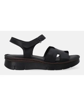Sandale din piele cu banda velcro