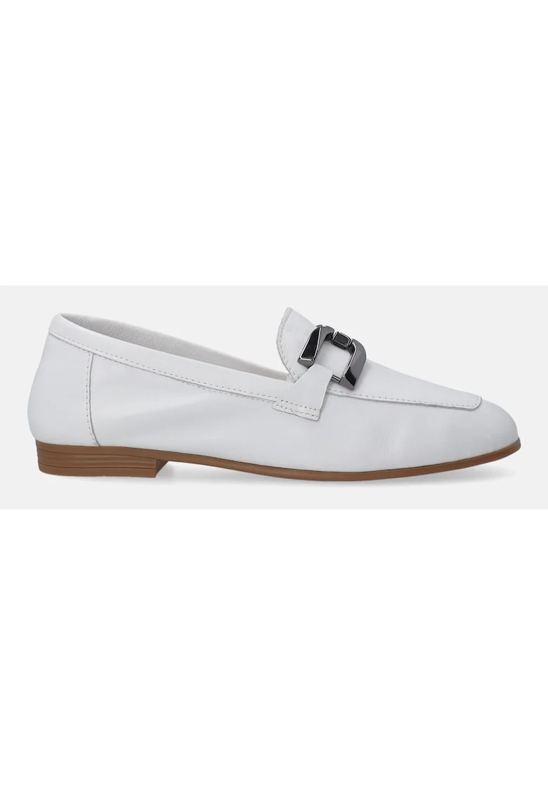 Pantofi loafer din piele naturala cu detalii metalice