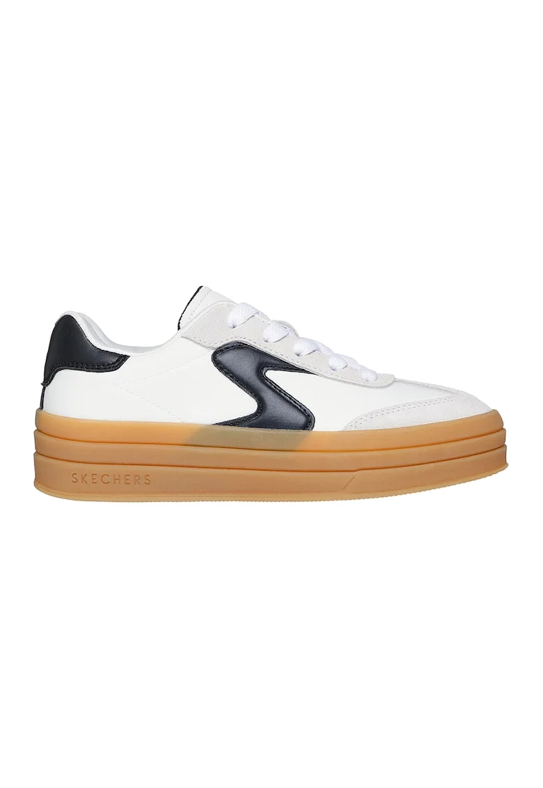 Pantofi sport Zinger Lift cu garnituri sintetice si de piele intoarsa, Negru/Alb optic/Caramel