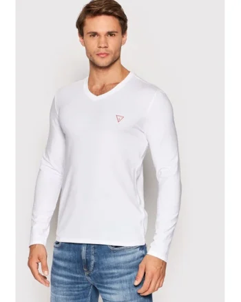Bluza barbati,  759868, Alb, Bumbac