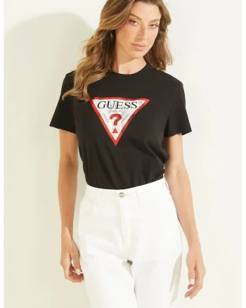 Tricou din bumbac cu imprimeu logo, Rosu/Negru/Alb murdar