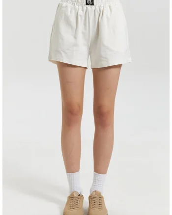 Pantaloni scurți casual pentru dame, Alb