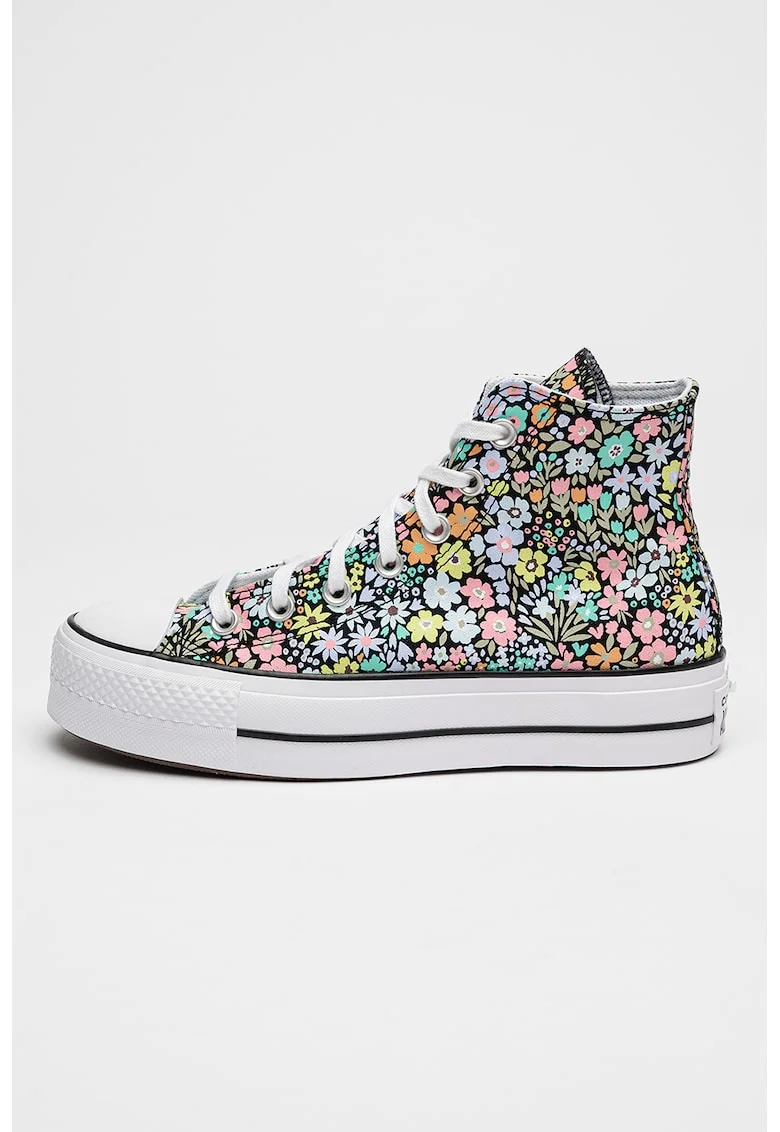 Tenisi high-cut Lift Allover Florals, Negru/Multicolor