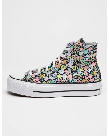Tenisi high-cut Lift Allover Florals, Negru/Multicolor