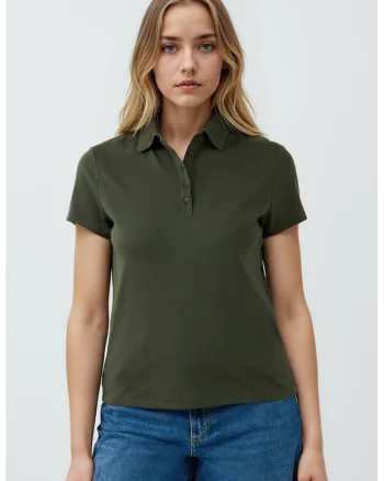 Tricou polo uni, Verde sparanghel