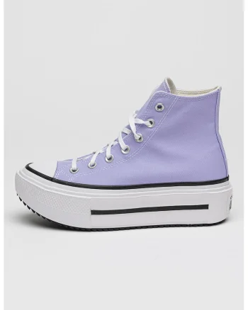 Pantofi sport canvas cu platforma Lift Double, Violet deschis